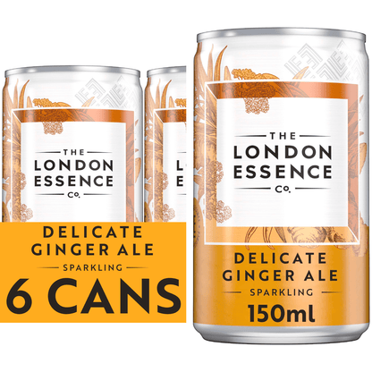 The London Essence Co. Sparkling Delicate Ginger Ale 6 x 150ml - UK Food & Drink - 5010102243842