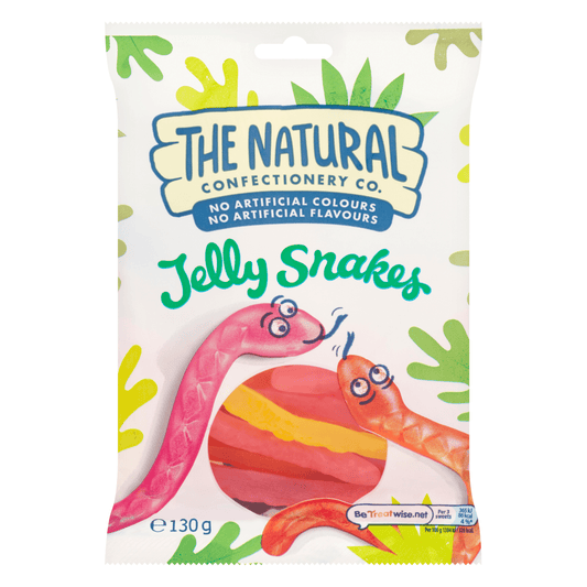 The Natural Confectionery Co. Jelly Snakes Gum And Candy 130 Gr - UK Food & Drink - 7622201730352