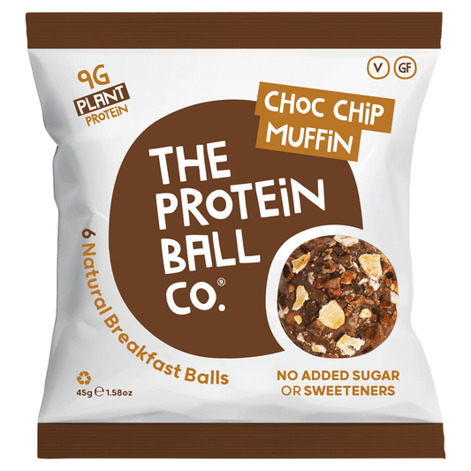 The Protein Ball Co Choc Chip Muffin - UK Food & Drink - 813047020203