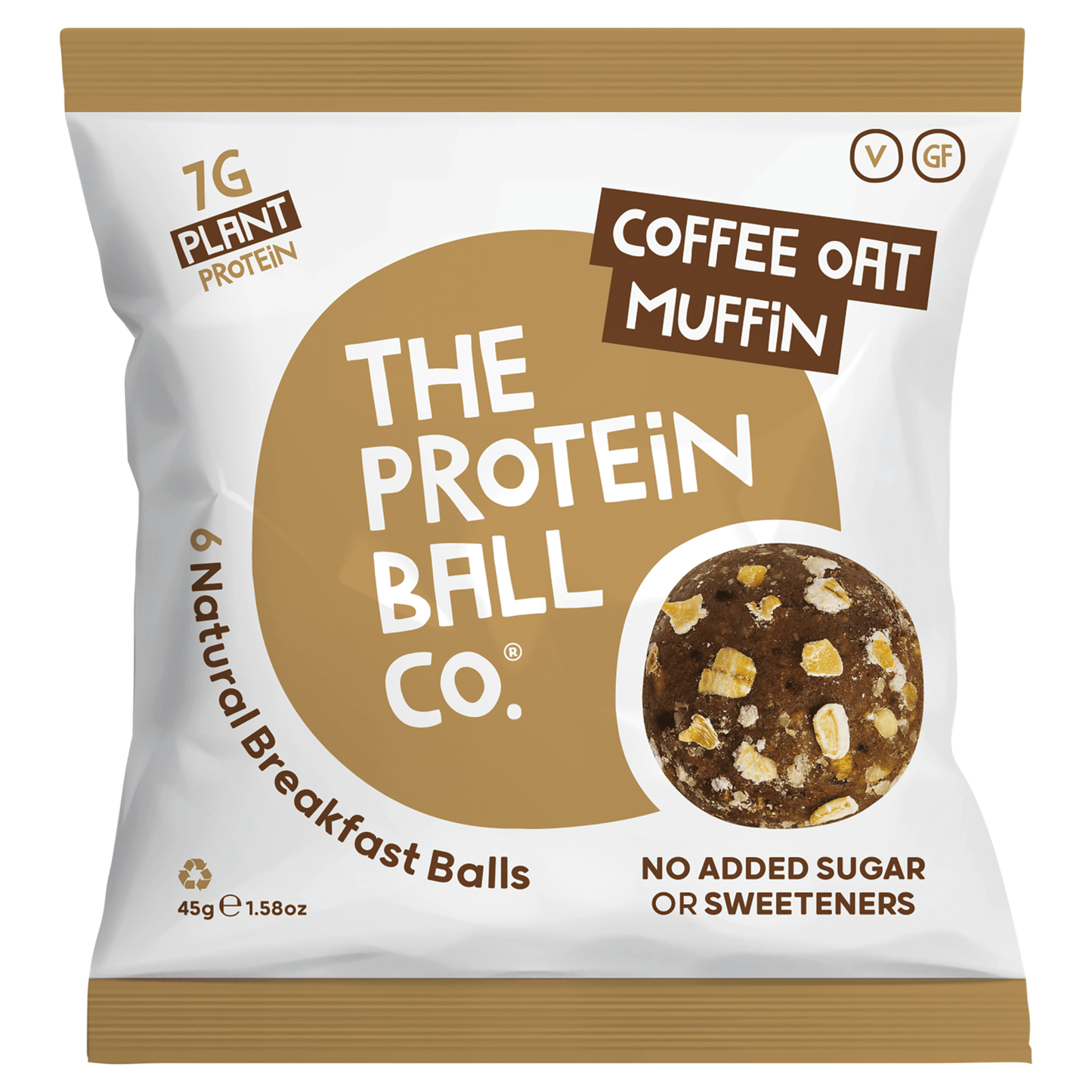 The Protein Ball Co Coffee Oat Muffin - UK Food & Drink - 813047022146
