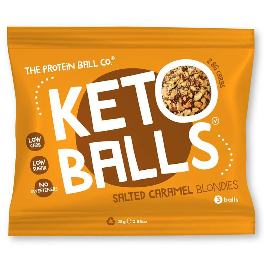 The Protein Ball Co Keto Salted Caramel Blondies - UK Food & Drink - 813047022672