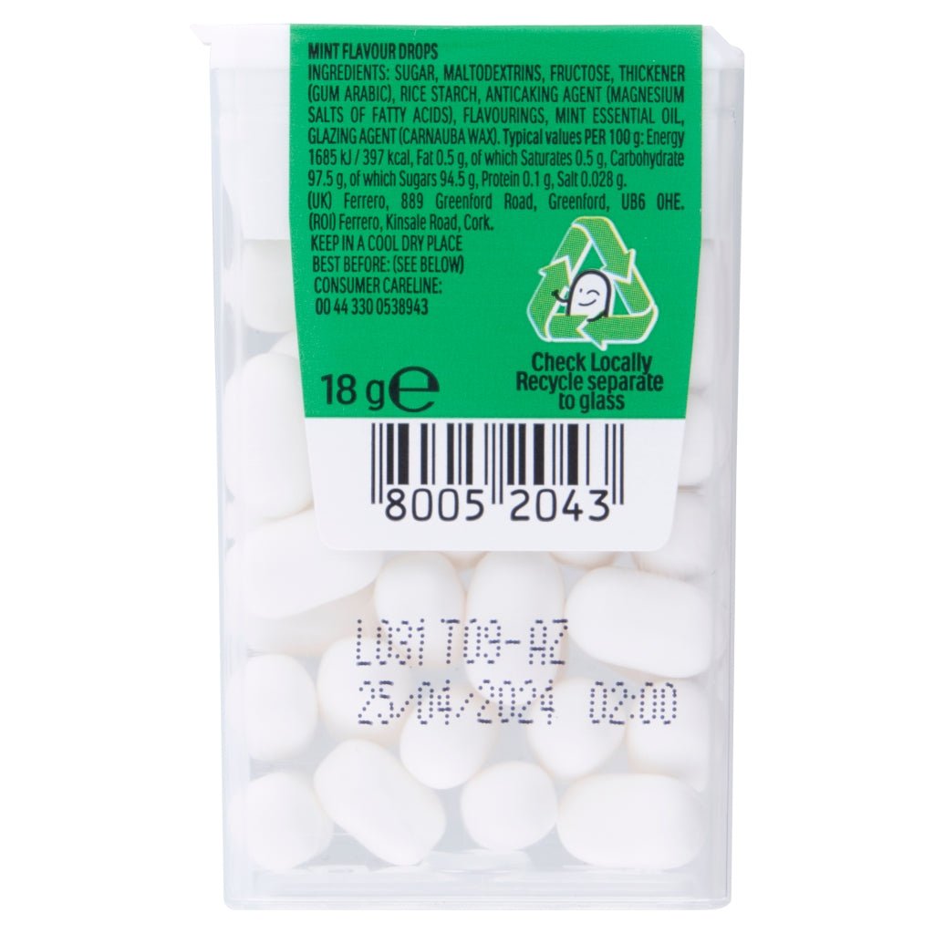 Tic Tac Fresh Mint 18g - UK Food & Drink - 80052043