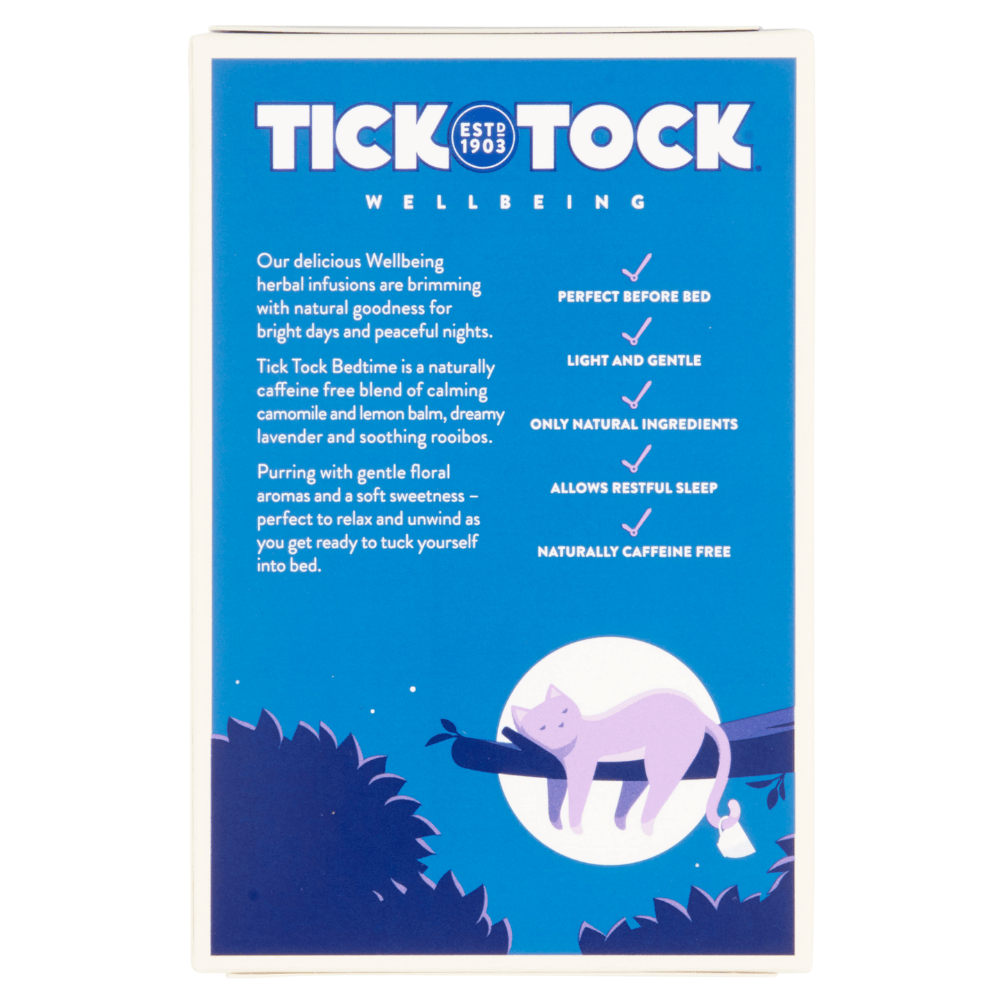 Tick Tock Bedtime 20 Tea Biodegradable Bags 36g - UK Food & Drink - 5032558000350