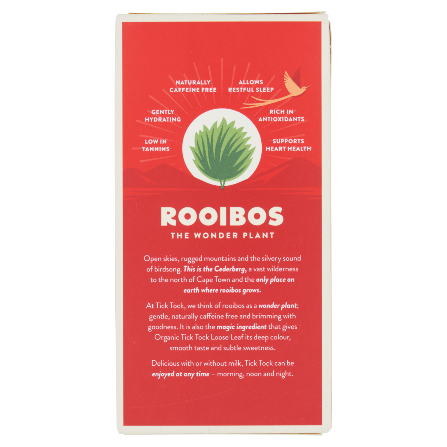 Tick Tock Loose Leaf Rooibos Organic Tea 100g - UK Food & Drink - 5032558003818