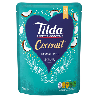 Tilda Coconut Basmati Rice 250g - UK Food & Drink - 5011157888316