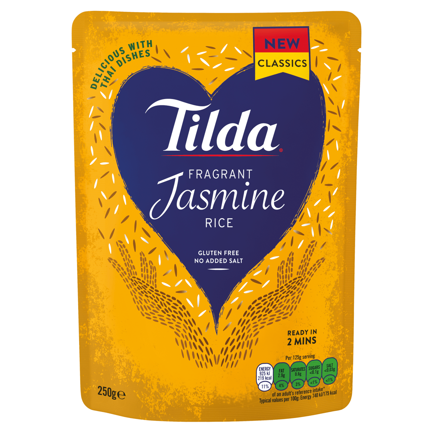 Tilda Microwave Fragrant Jasmine Rice 250g - UK Food & Drink - 5011157995403