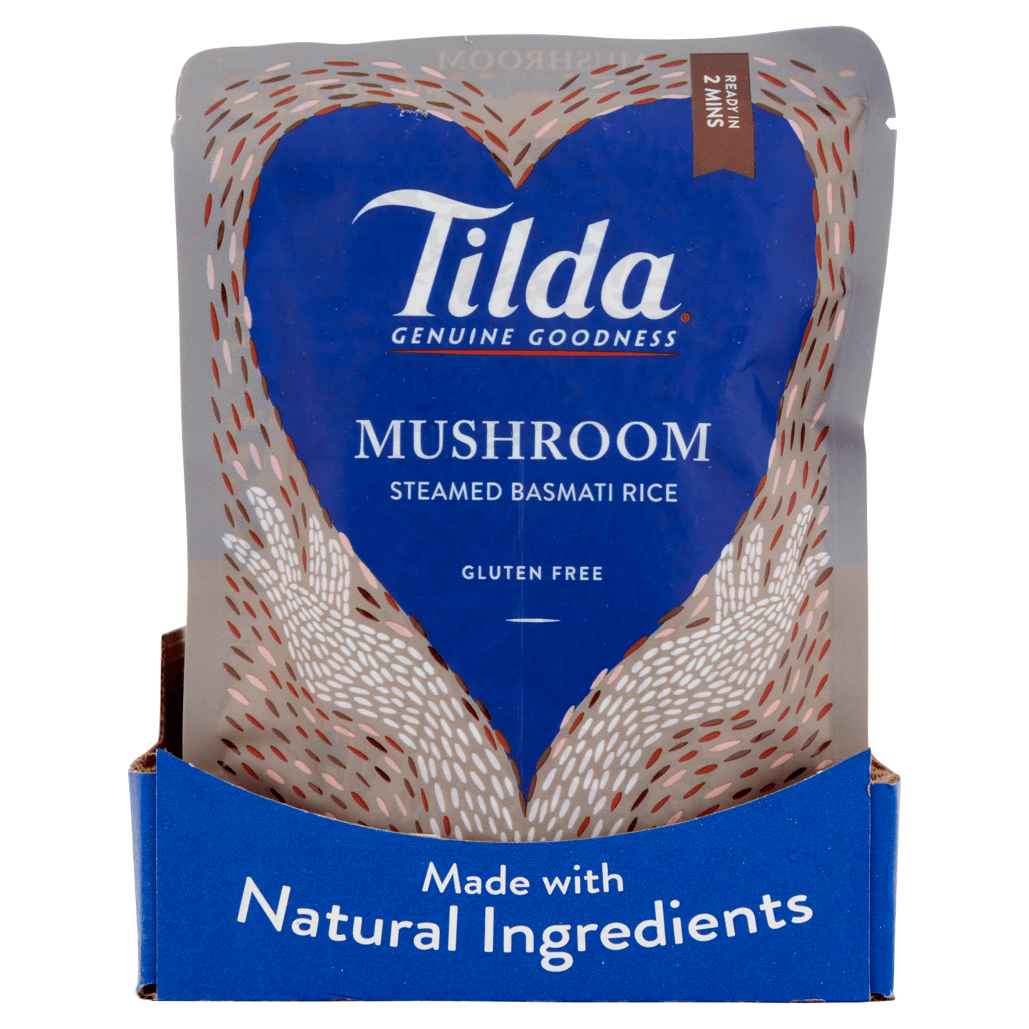 Tilda Microwave Mushroom Basmati Rice 250g - UK Food & Drink - 5011157888170