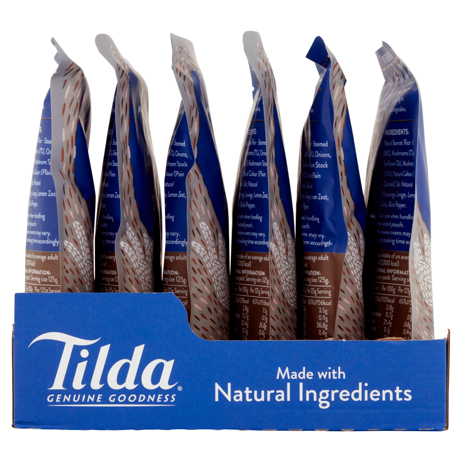 Tilda Microwave Mushroom Basmati Rice 250g - UK Food & Drink - 5011157888170