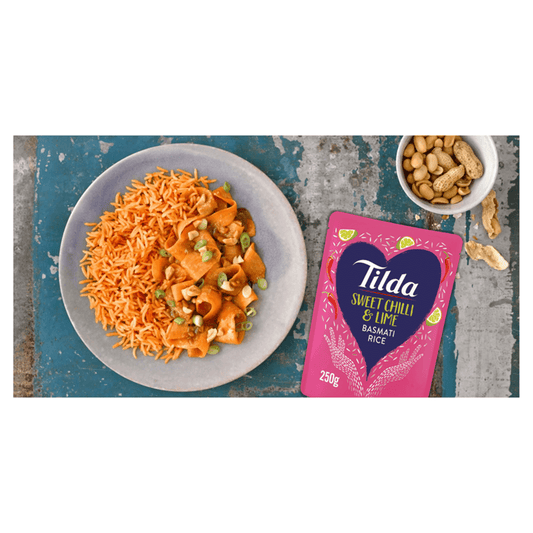 Tilda Microwave Sweet Chilli and Lime Basmati Rice 250g - UK Food & Drink - 5011157900032