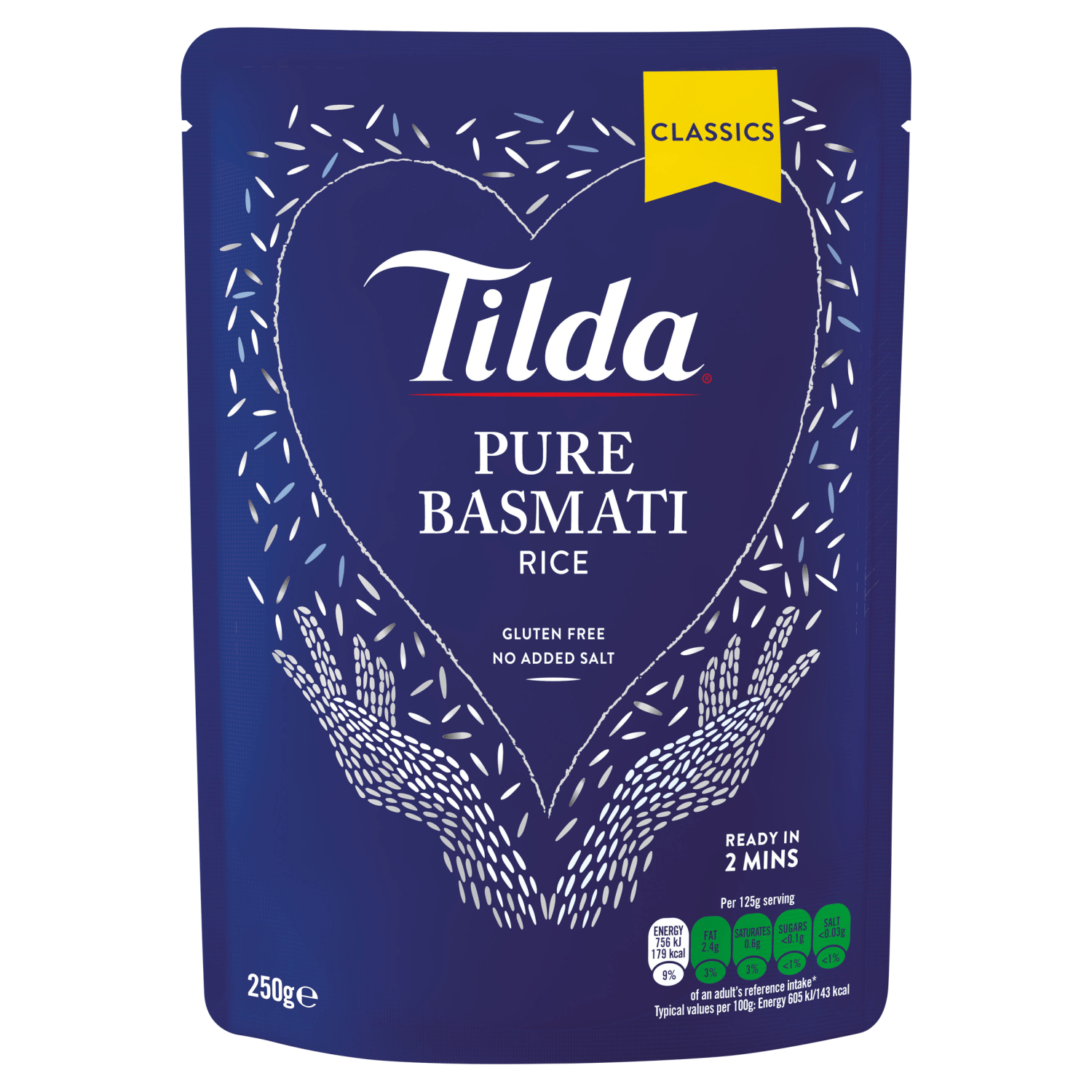 Tilda Pure Microwave Basmati Rice Classics 250g - UK Food & Drink - 5011157888101