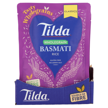 Tilda Wholegrain Basmati Rice 250g - UK Food & Drink - 5011157888132
