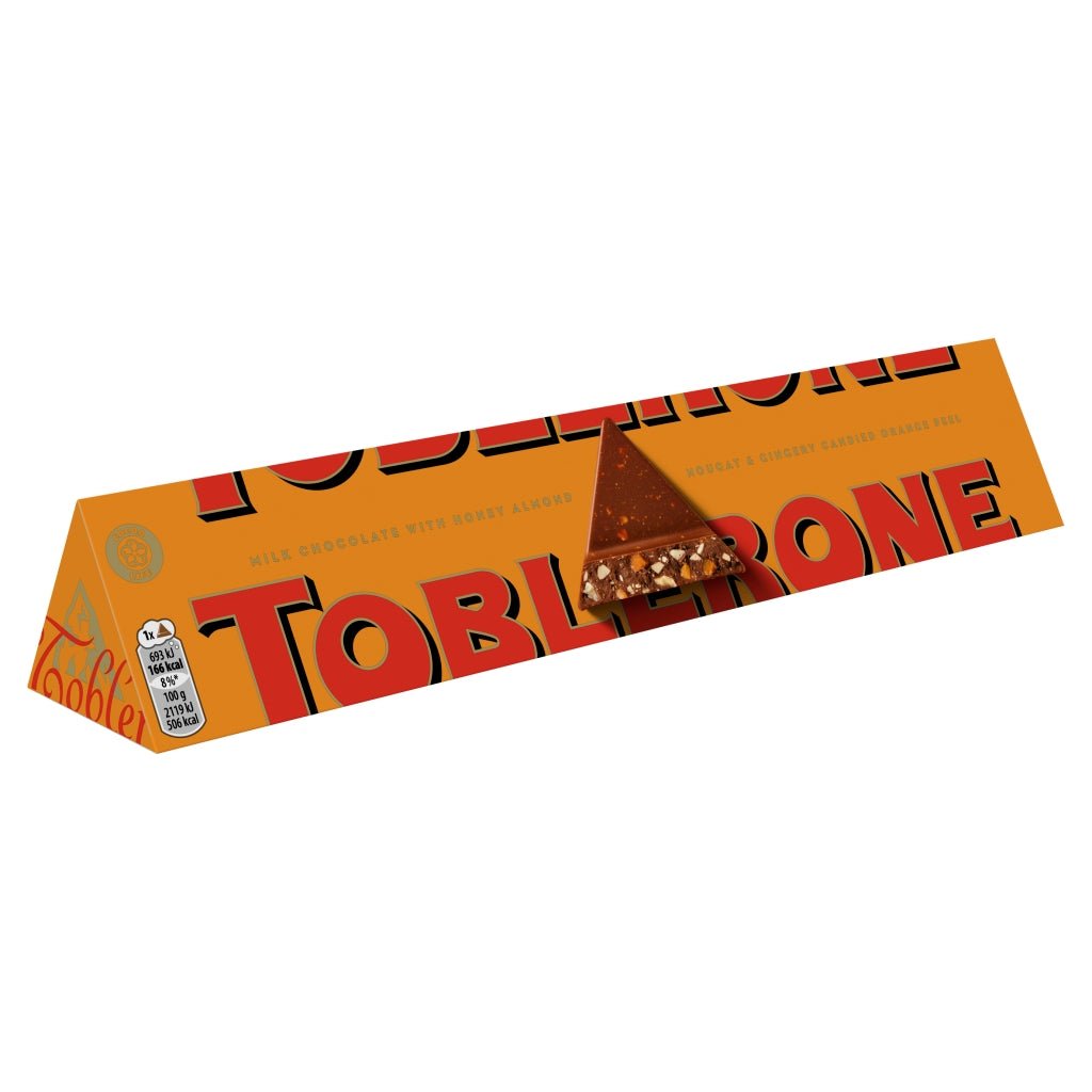 Toblerone Bar Milk Chocolate Orange 360G - UK Food & Drink - 7622201437336