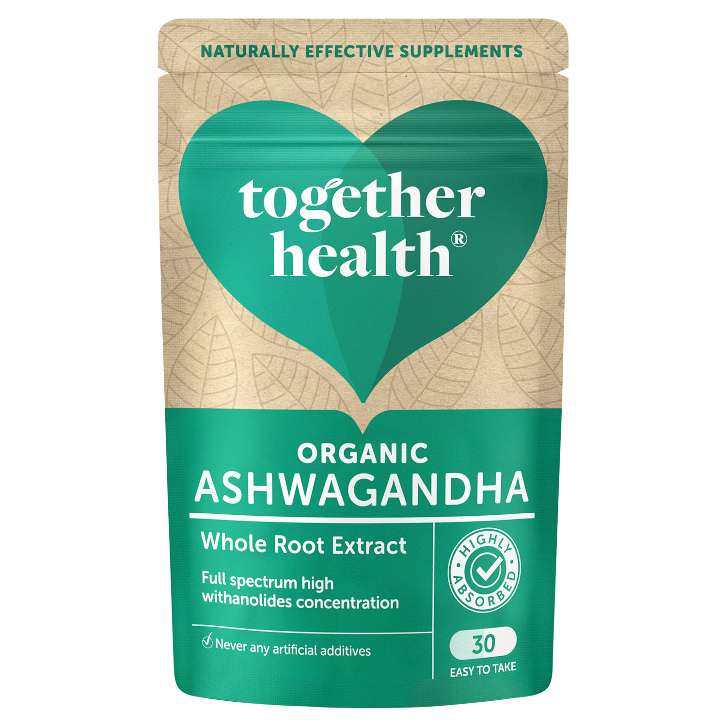 Together Health Organic Ashwagandha 30 Capsules - UK Food & Drink - 5060170530542