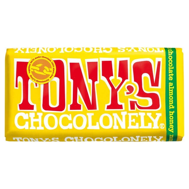Tony's 32 % Almond Honey Nougat Chocolate Bar 180g - UK Food & Drink - 8717677339976