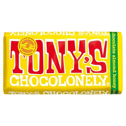 Tony's 32 % Almond Honey Nougat Chocolate Bar 180g - UK Food & Drink - 8717677339976