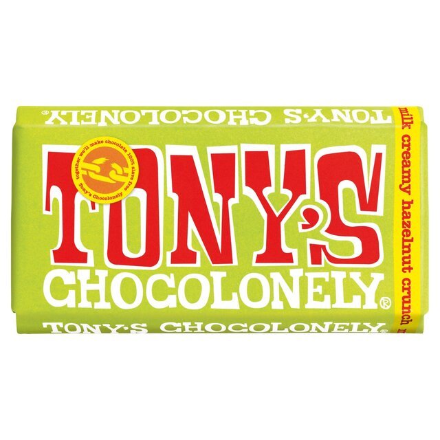 Tony's Creamy Hazelnut Crunch Chocolate Bar 180g - UK Food & Drink - 8719956496646