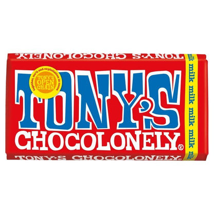 Tony's Milk Chocolate Bar 180g - UK Food & Drink - 8717677339914