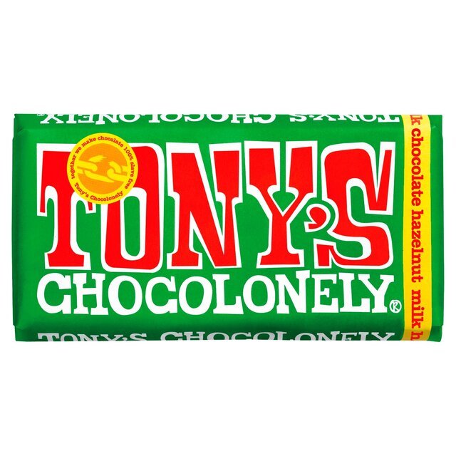 Tony's Milk Chocolate Hazelnut Chocolate Bar 180g - UK Food & Drink - 8717677339952