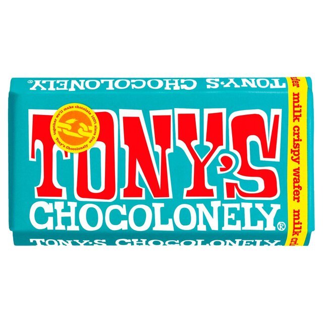 Tony's Milk Crispy Wafer Chocolate Bar 180g - UK Food & Drink - 8719956496660