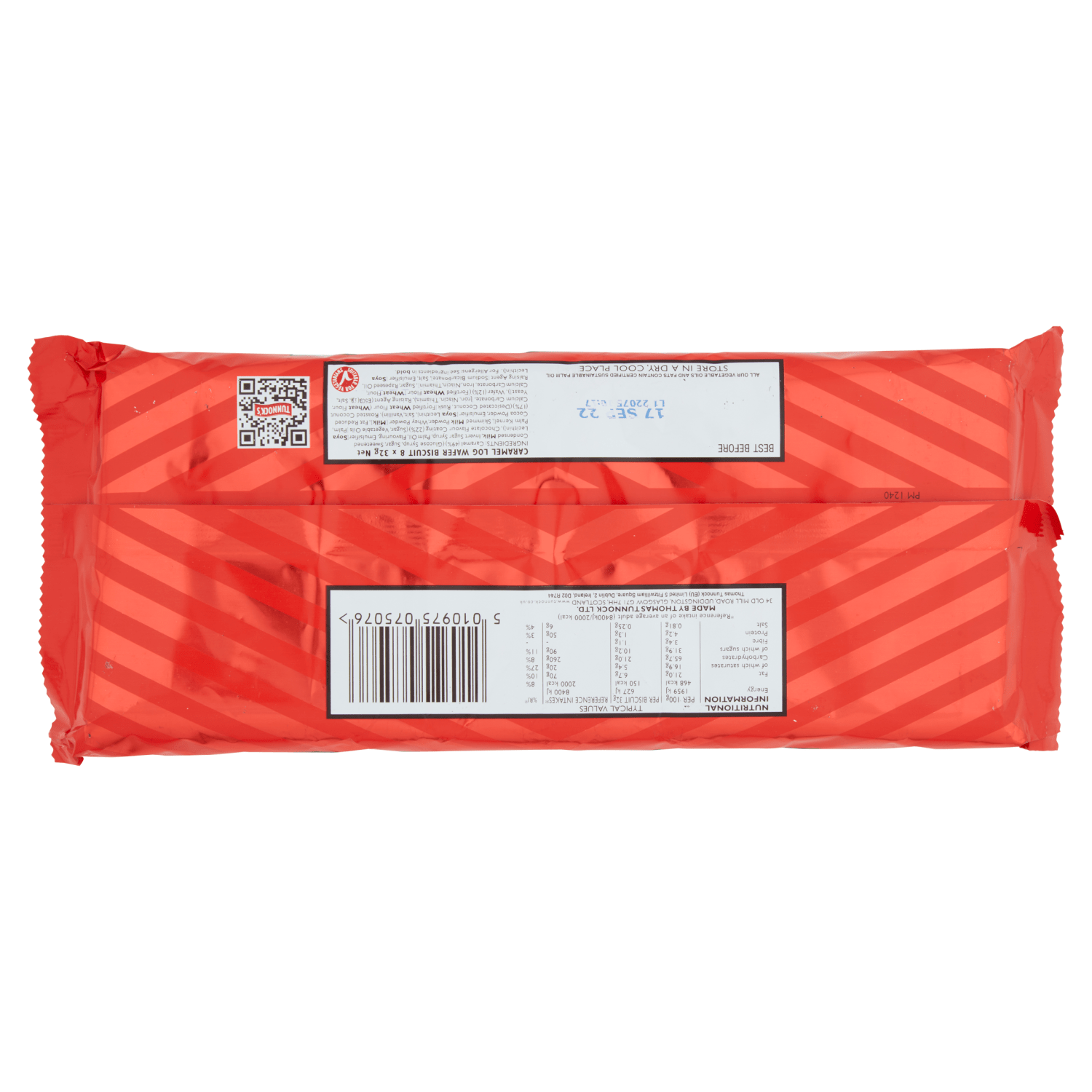 Tunnock's Caramel Log Roasted Coconut Covered Caramel Wafer Biscuits 8 x 32g - UK Food & Drink - 5010975075076