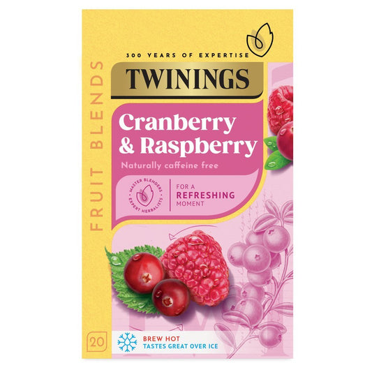 Twinings Cranberry & Raspberry Fruit Blends 40g - UK Food & Drink - 70177098940