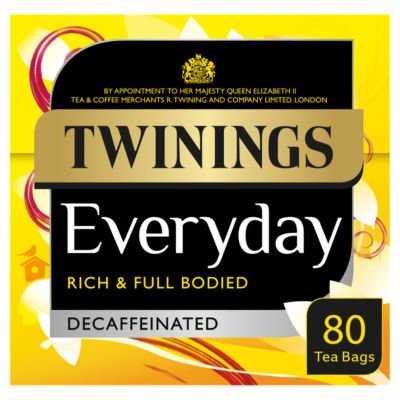 Twinings Decaffeinated Everyday 80 Tea Bags 250g - UK Food & Drink - 70177233396