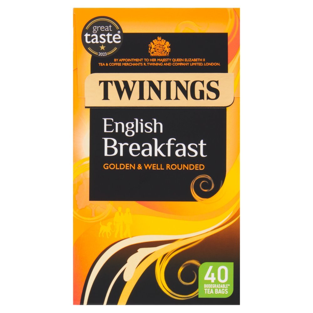 Twinings English Breakfast 40 Tea Bags 100g - UK Food & Drink - 70177231385