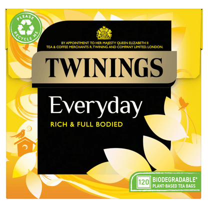Twinings Everyday 120 Plant - Based Tea Bags 348g - UK Food & Drink - 70177231293