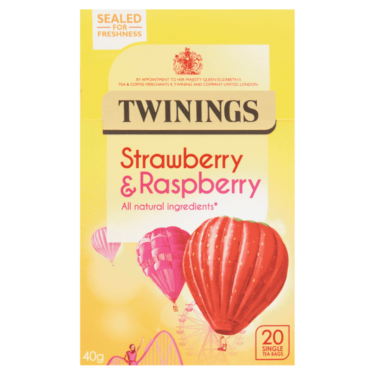 Twinings Strawberry & Raspberry Fruit Blends 40g - UK Food & Drink - 70177093402