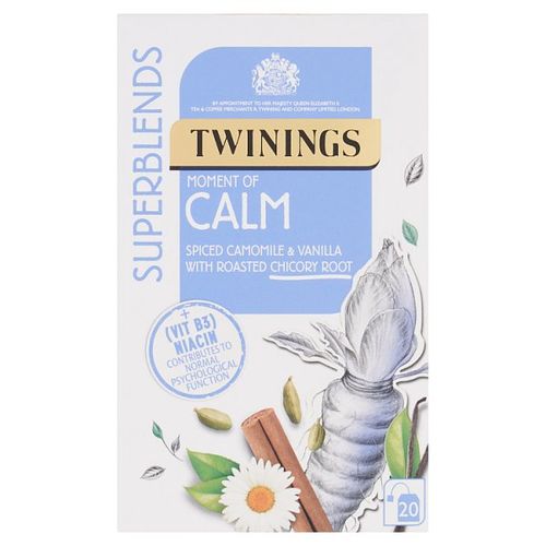 Twinings Superblends Moment of Calm Spiced Camomile & Vanilla 20 Tea Bags 30g - UK Food & Drink - 70177225872