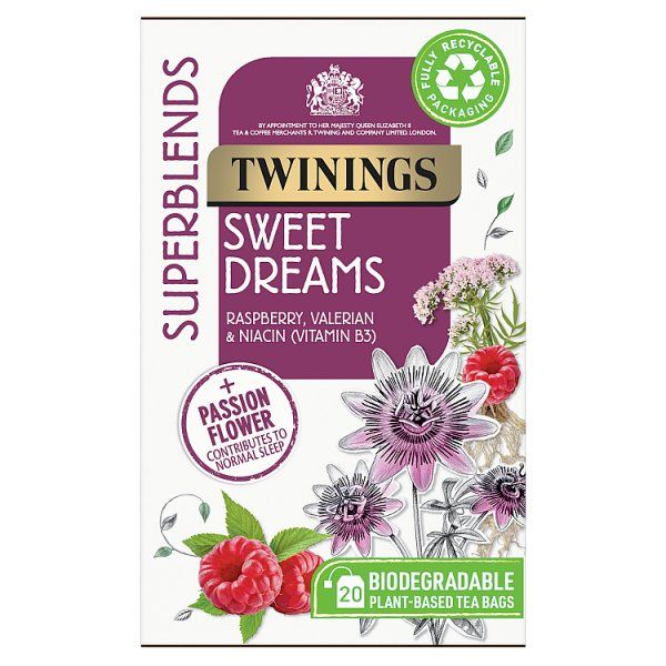 Twinings Superblends Sweet Dreams 20 Plant - Based Tea Bags 40g - UK Food & Drink - 70177231217