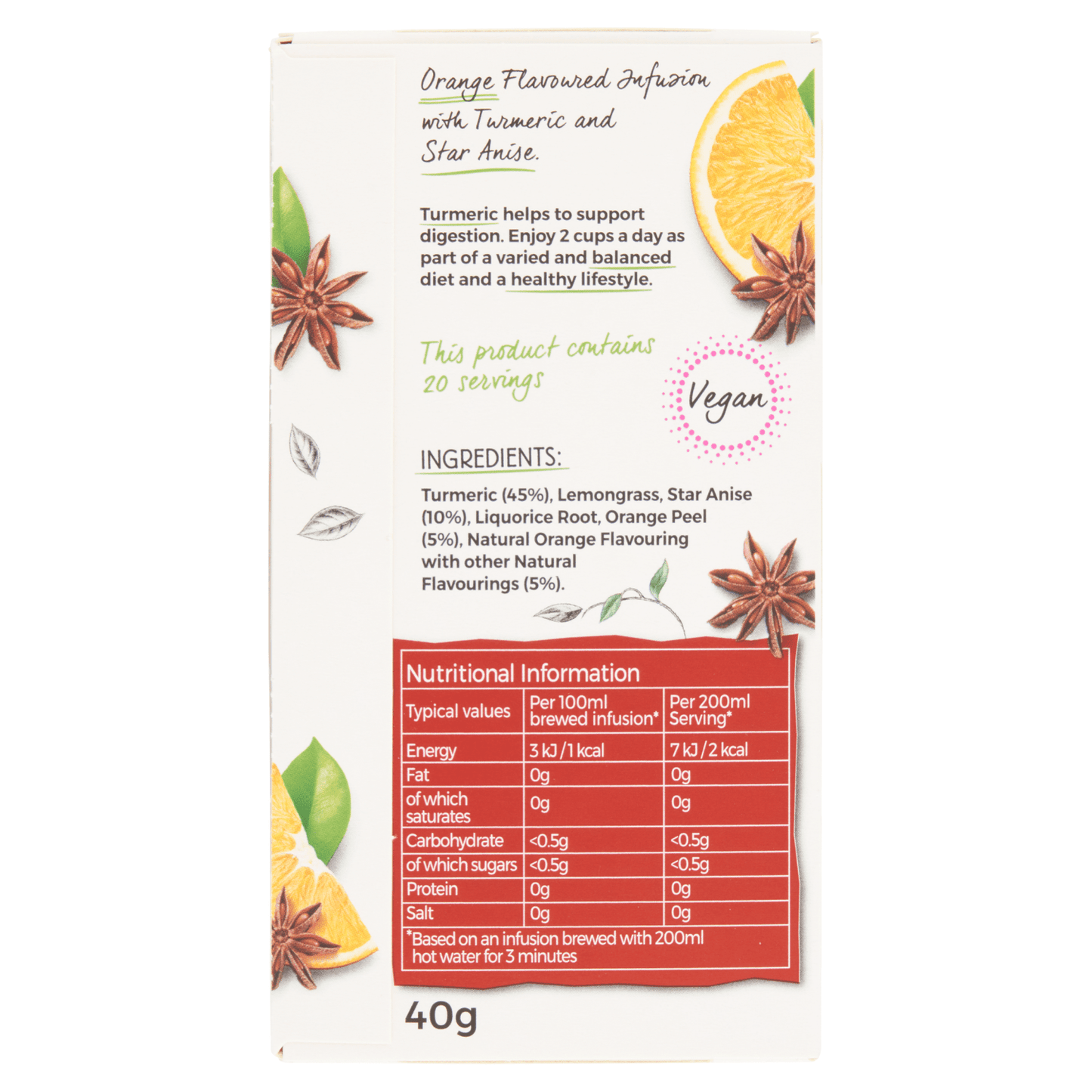 Twinings Superblends Turmeric 20 Biodegradable Plant Based Tea Bags 40g - UK Food & Drink - 70177178543