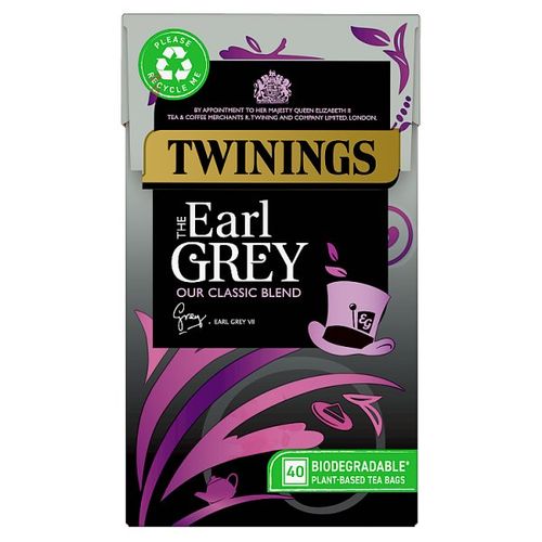 Twinings The Earl Grey 40 Tea Bags 100g - UK Food & Drink - 70177231415
