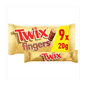 Twix Caramel & Milk Chocolate Fingers Biscuit Snack Bars Multipack 9x20g - UK Food & Drink - 5000159557696