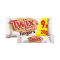 Twix Caramel & White Chocolate Fingers Biscuit Snack Bars Multipack 9x20g - UK Food & Drink - 5000159560665