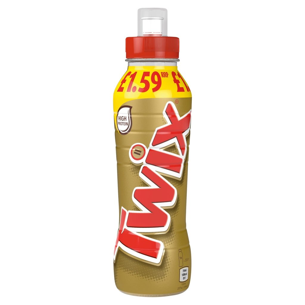 Twix Chocolate Caramel Biscuit Milk Shake Drink 350ml - UK Food & Drink - 5056357910443