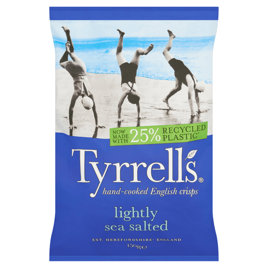 Tyrrells Lightly Sea Salted 150g - UK Food & Drink - 5060042641000