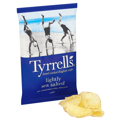 Tyrrells Lightly Sea Salted 40g - UK Food & Drink - 5060042640744