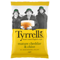 Tyrrells Mature Cheddar & Chive Hand - Cooked English Crisps 40g - UK Food & Drink - 5060042640768