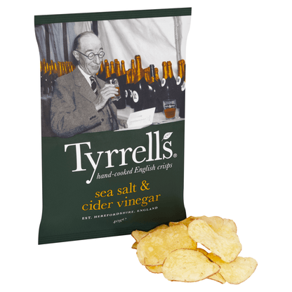 Tyrrells Sea Salt & Cider Vinegar 40g - UK Food & Drink - 5060042640690