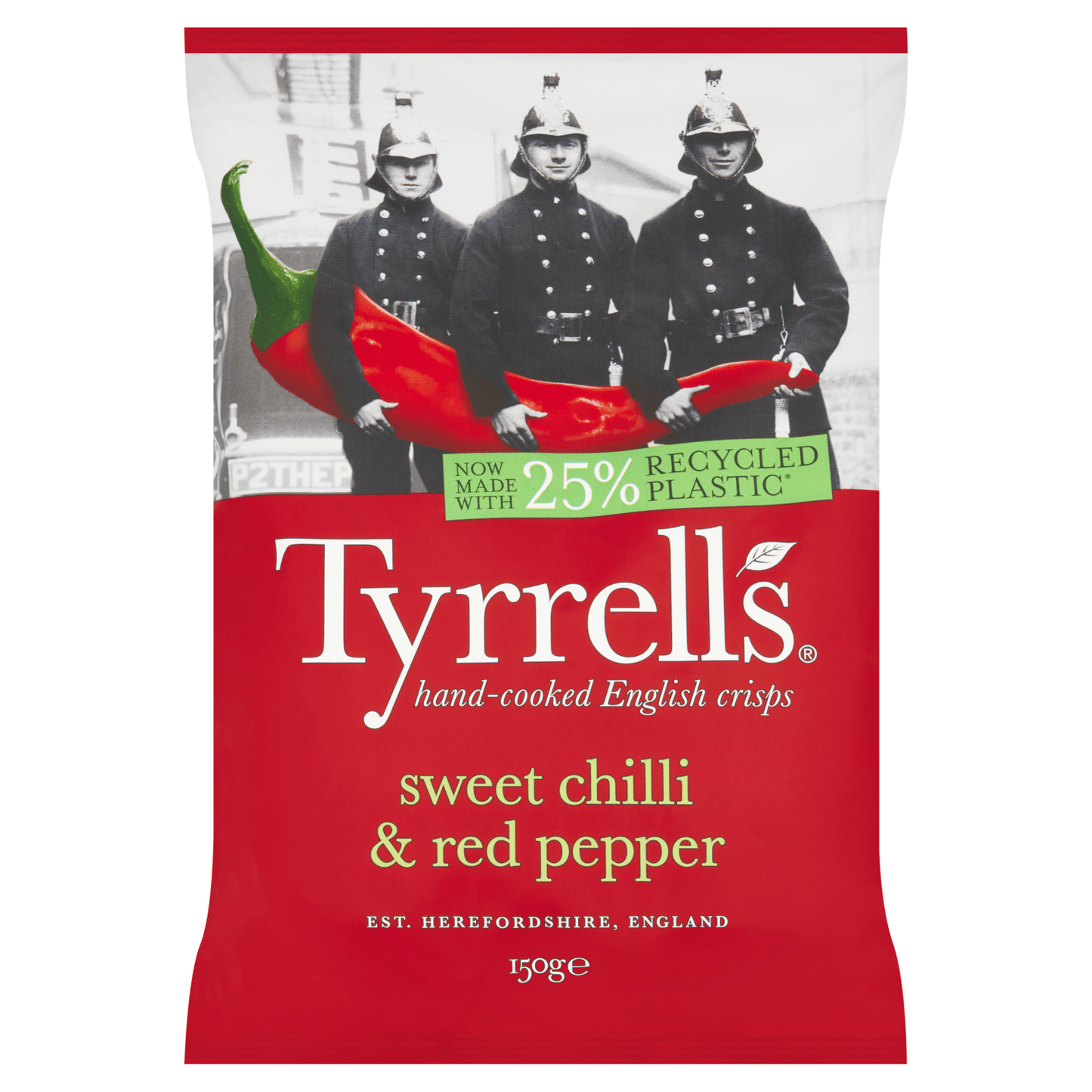 Tyrrells Sweet Chilli & Red Pepper 150g - UK Food & Drink - 5060042641413