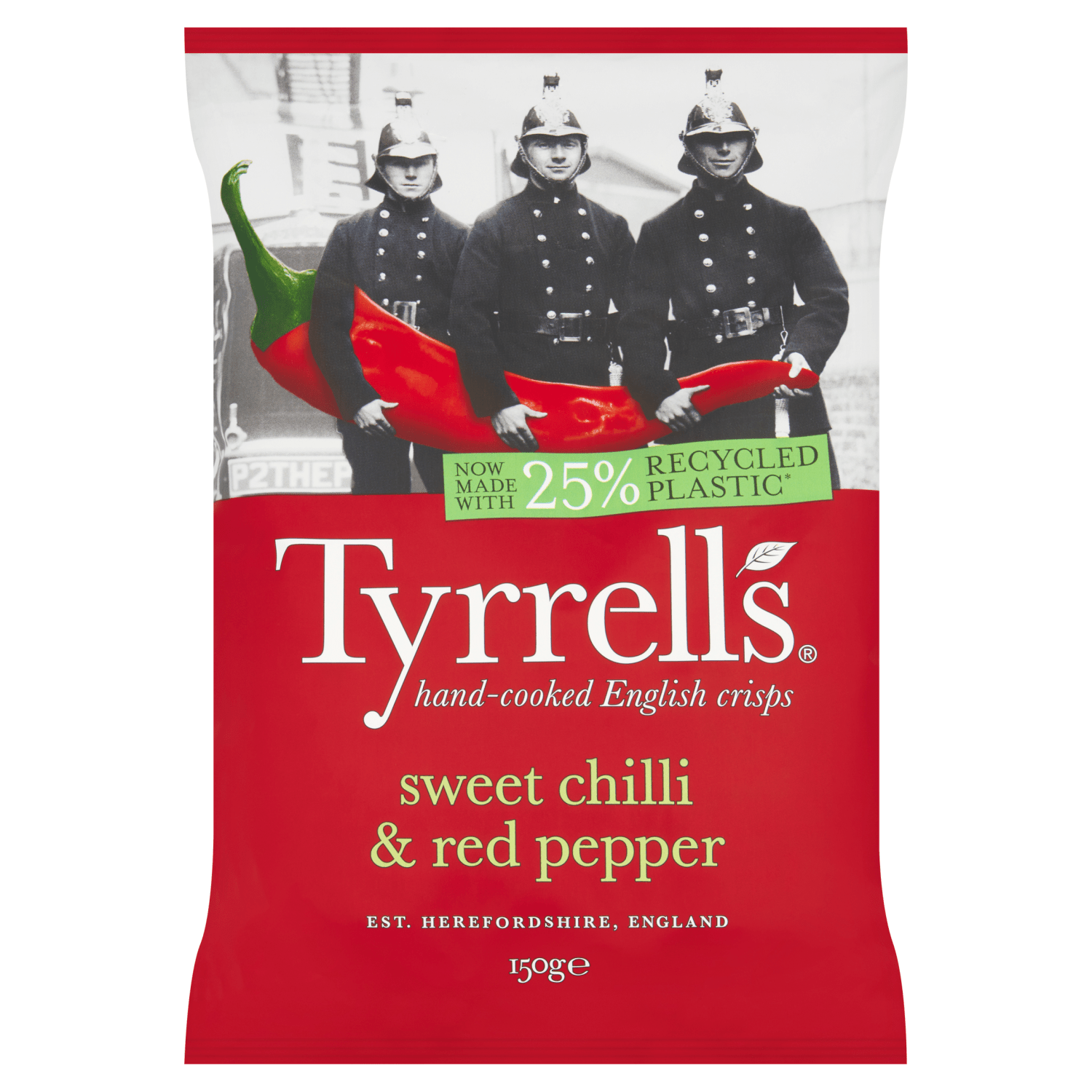 Tyrrells Sweet Chilli & Red Pepper 150g - UK Food & Drink - 5060042641413