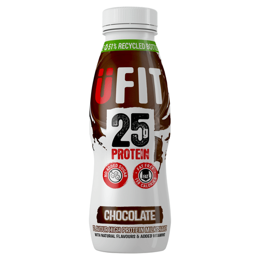 UFIT Chocolate Flavour High Protein Milkshake 330ml - UK Food & Drink - 5060317321774