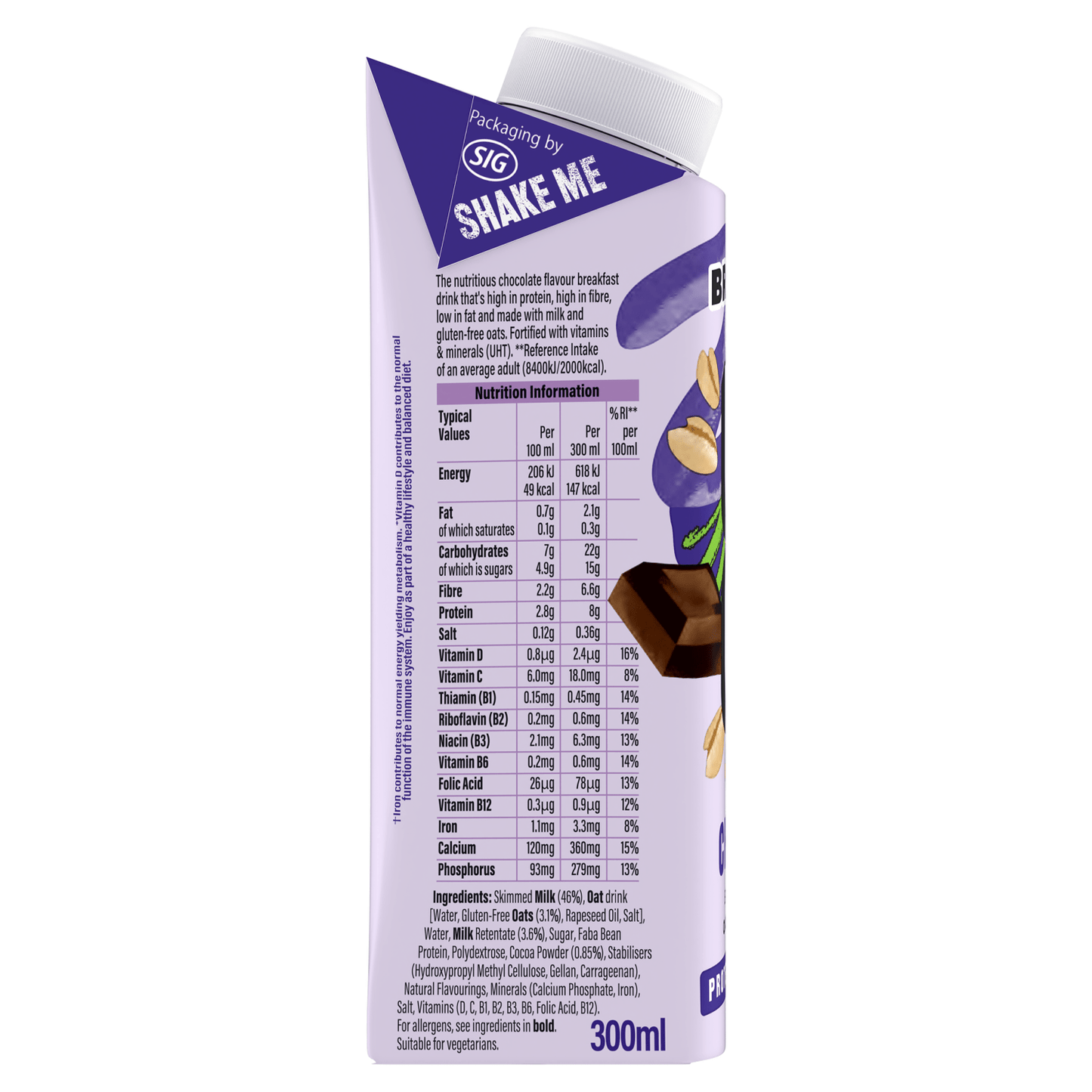 Up & Go Breakfast Shake Chocolate 300ml - UK Food & Drink - 5060406462494