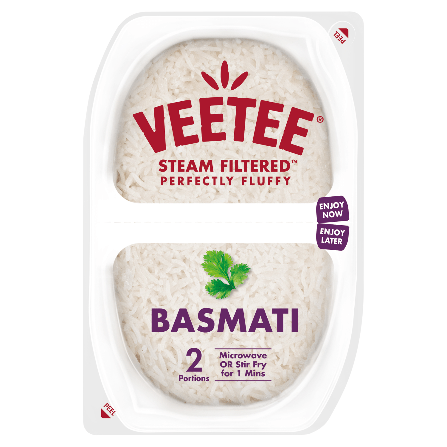 Veetee Basmati 2 x 125g (250g) - UK Food & Drink - 5016805010156