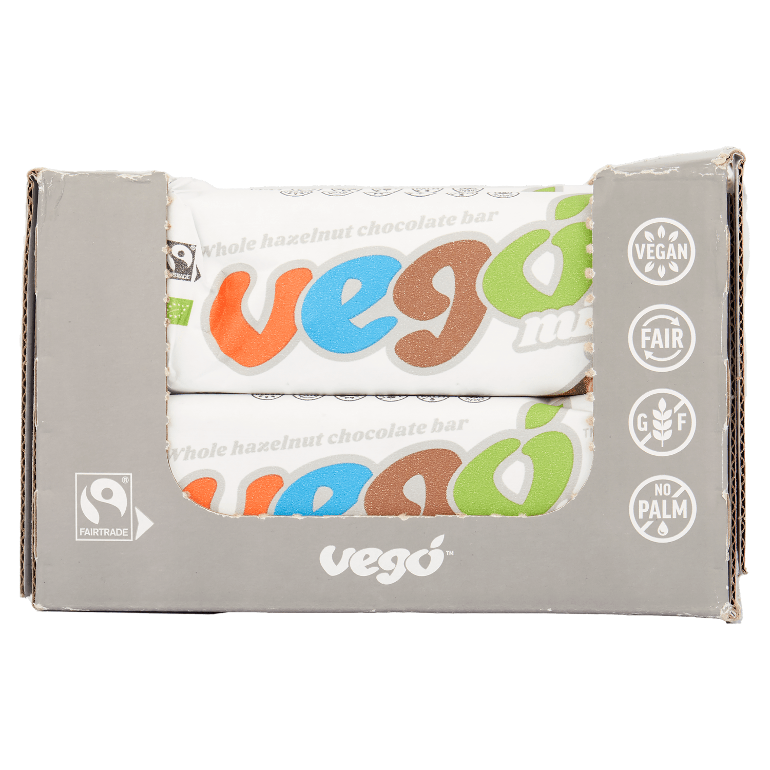 Vego Mini Whole Hazelnut Chocolate Bar 65g - UK Food & Drink - 4260334140025