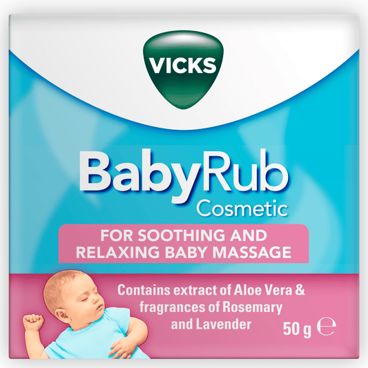 Vicks BabyRub ointment for soothing and relaxing baby massage Jar 50g - UK Food & Drink - 8001090507747