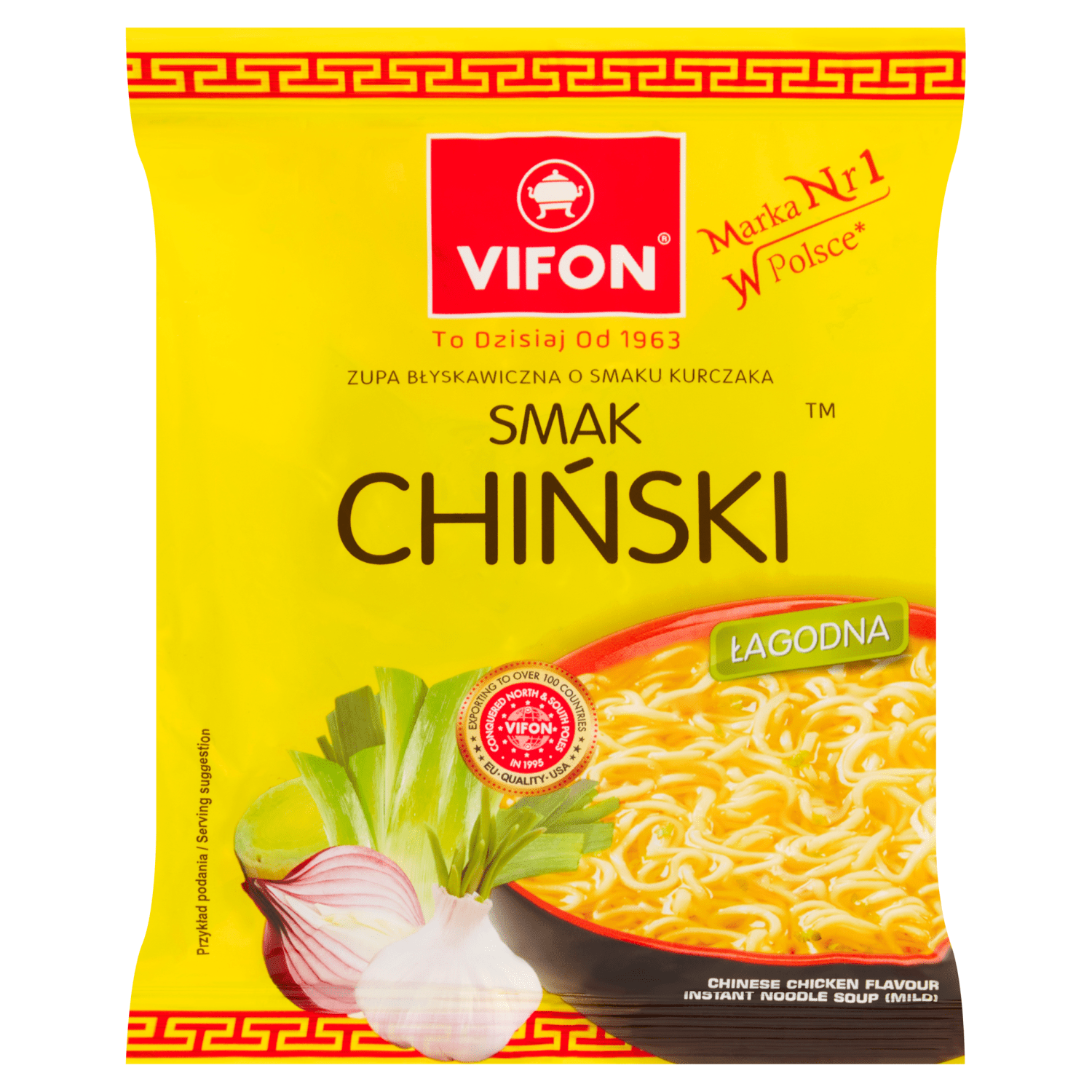 Vifon Chinese Chicken Flavour Instant Noodle Soup 70g - UK Food & Drink - 5901882110151