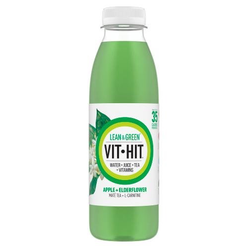 Vit Hit Lean & Green Apple + Elderflower 500ml - UK Food & Drink - 5034033000220