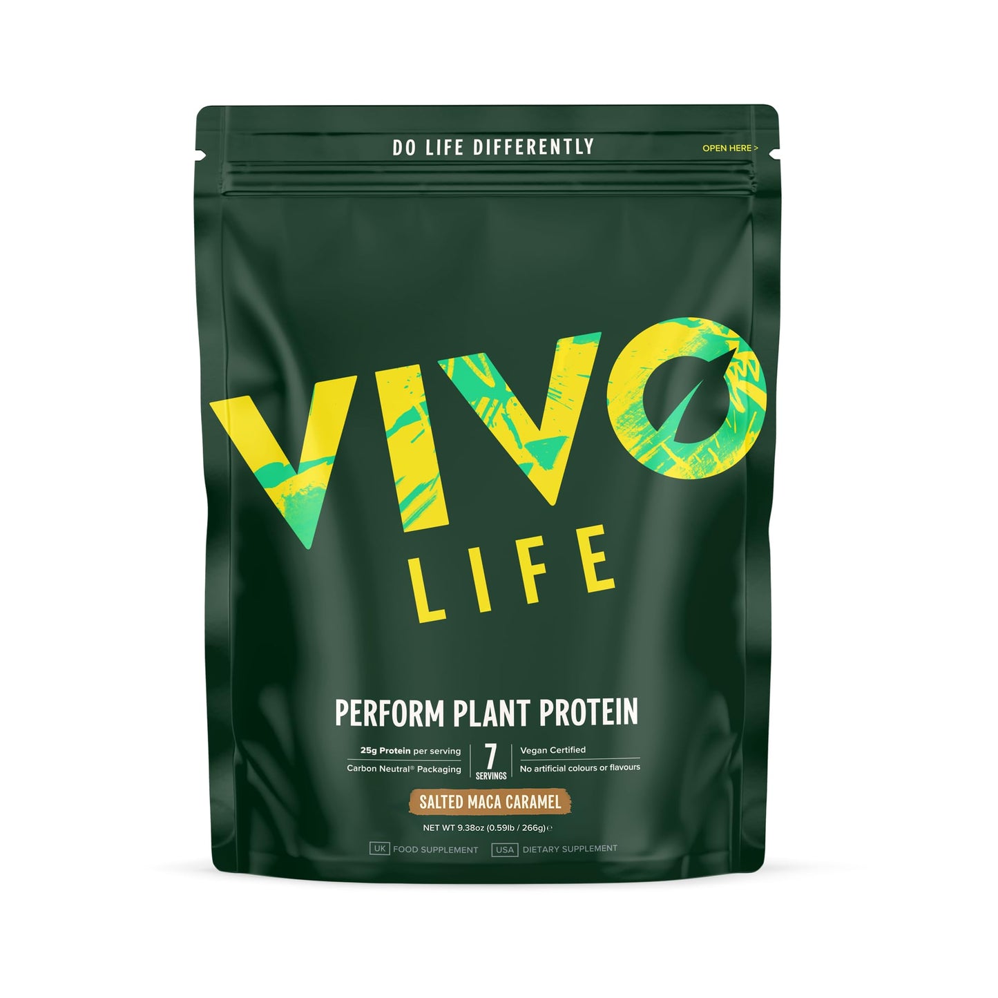 Vivo Life Perform Plant Protein Caramel - UK Food & Drink - 5060572521100